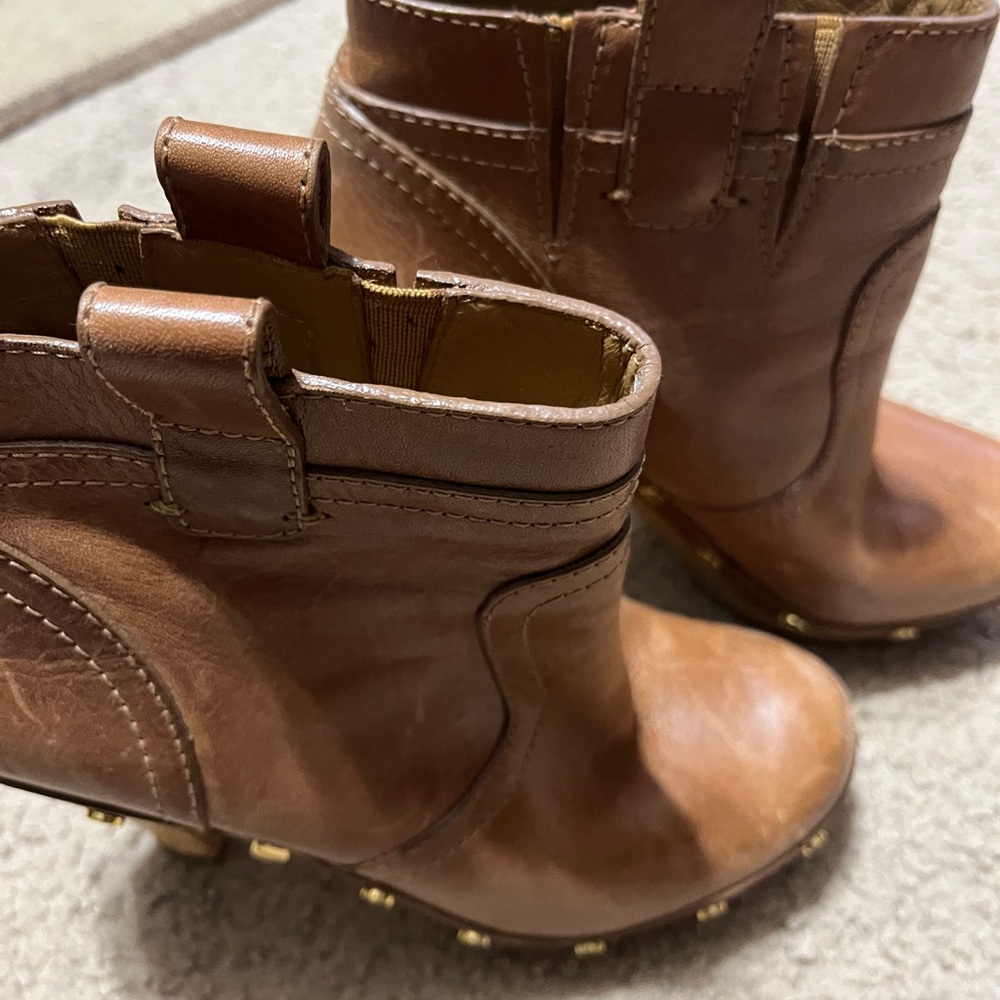 Tory Burch Tan Ankle Booties